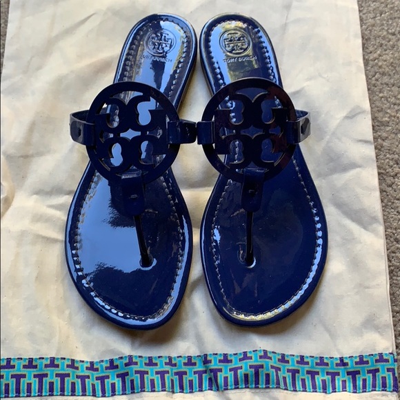 cobalt blue flip flops